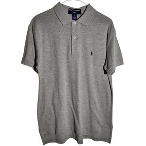 Ralph Lauren Polo Sport Polo Shirt Short Sleeve Casual Gray Mens‎ Size M